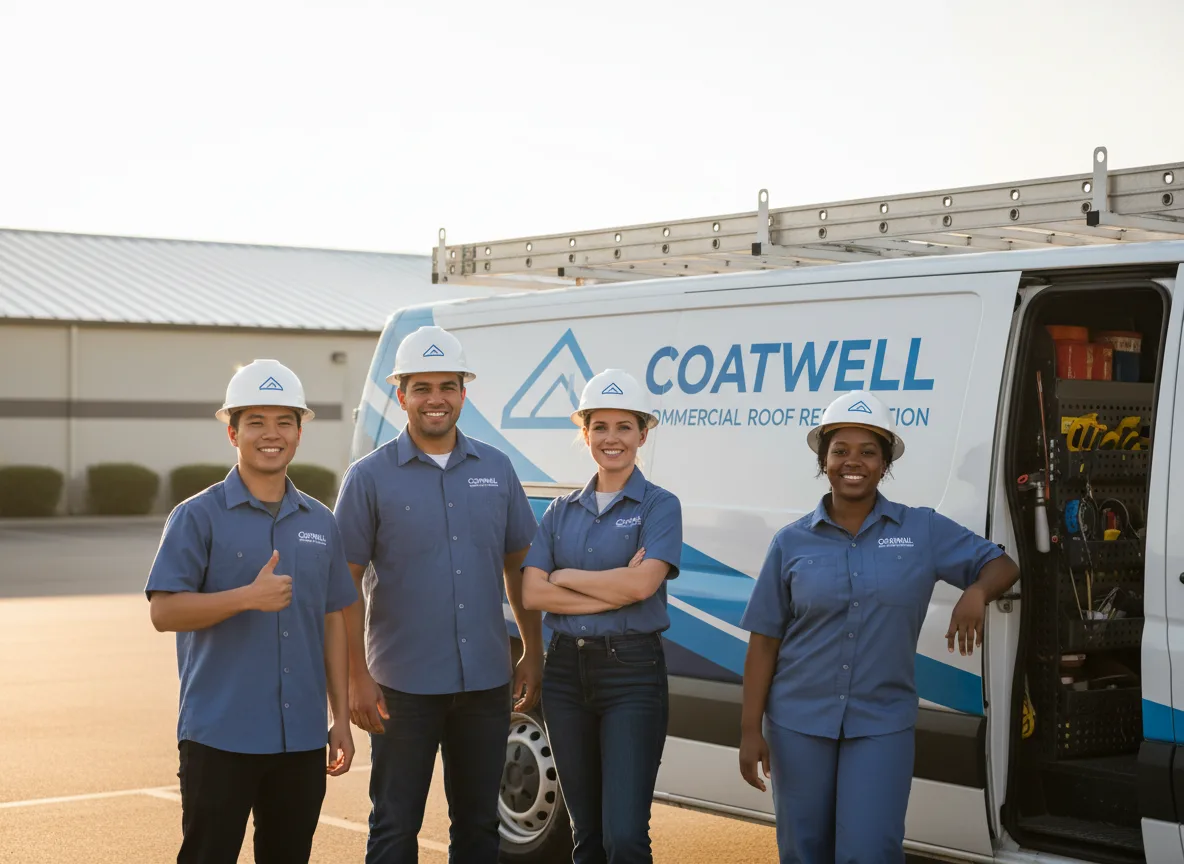 Commercial roof coating company in Trilla, IL